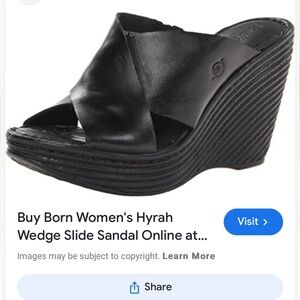 Born Wedge Sandals in Black 7/38